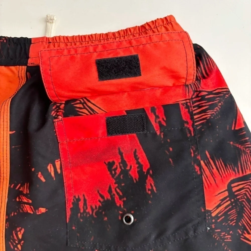 BLUE SKY INN Men’s 6” Sunset Palms Swim Trunks Size Small New Lined